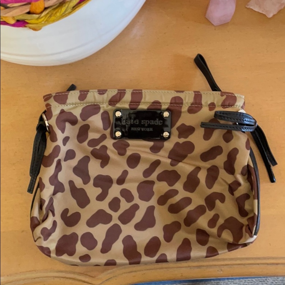 Kate Spade leopard clutch